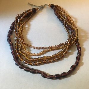 Vintage glass bead necklace